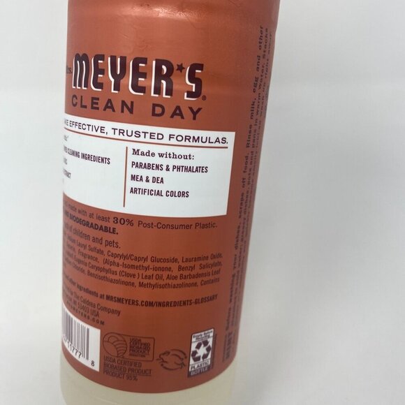 Mrs. Meyer's Clean Day 3 Dish Soap Fall Edition 16 Fl Oz Fall Leaves Scent - Picture 6 of 6